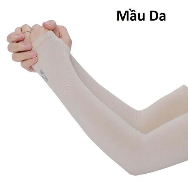 Găng tay chống nắng xỏ ngón phong cách Hàn Quốc l Bao tay đi phượt Letslim Siêu Mát chống tia UV l Ống tay đi xe máy