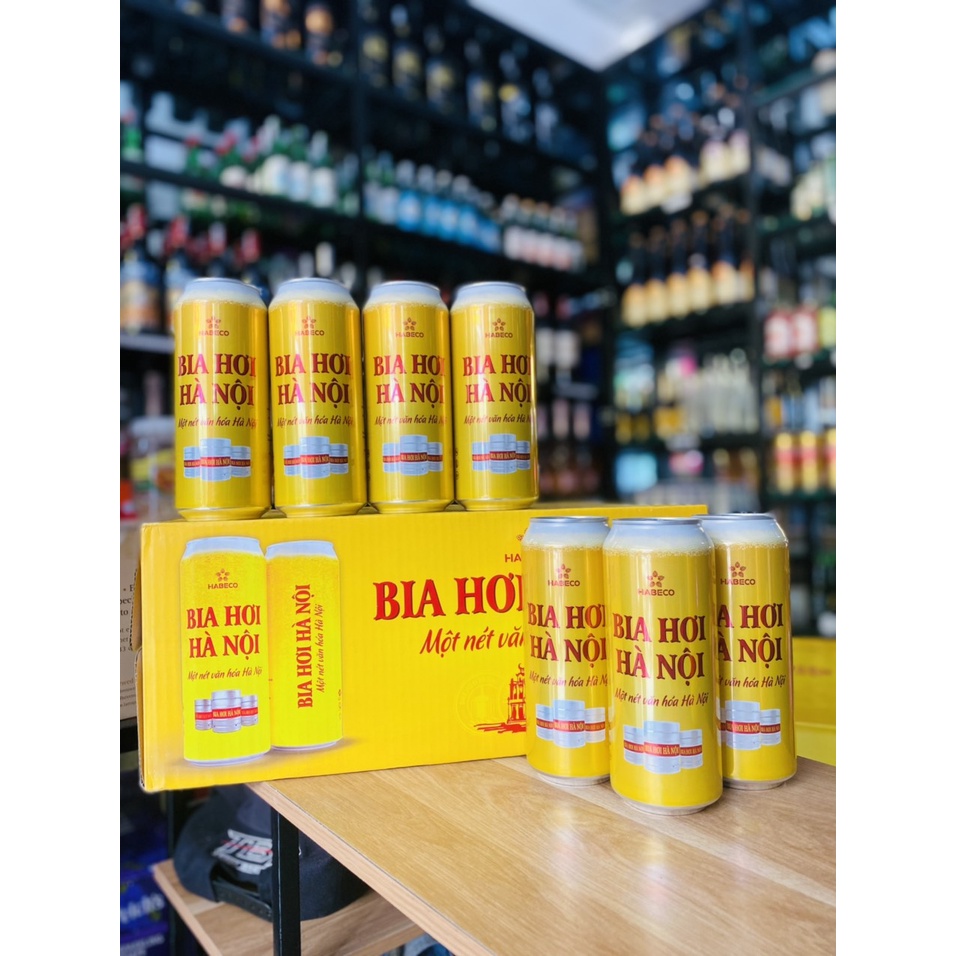 Bia Hơi Hà Nội  4,1%_24 lon_500ml
