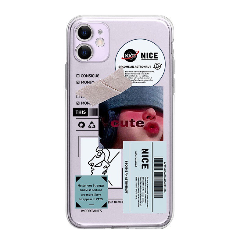 Ốp Điện Thoại Silicon Mềm Trong Suốt Siêu Mỏng Họa Tiết Hoạt Hình Cho iphone 14 MAX 13 PRO 12 / 11 XR 6S XSMAX 7 8 + SE2020 X 6 + XS