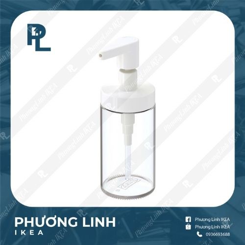 CHAI THỦY TINH ĐỰNG NƯỚC RỬA TAY 200ML IKEA