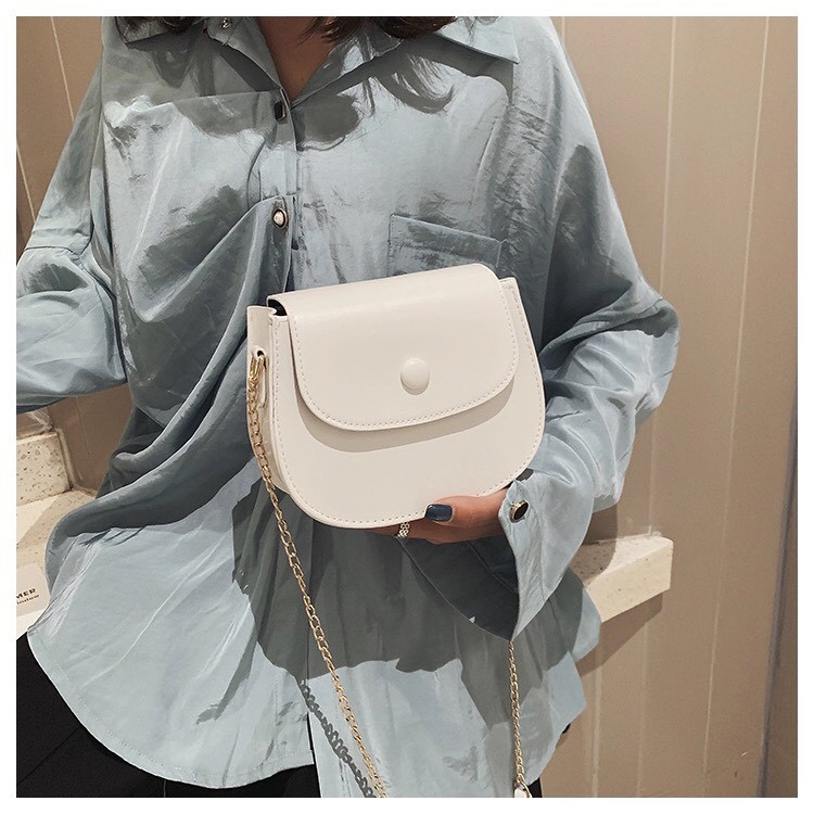 [Mã 153FASHIONSALE1 giảm 10K đơn 50K] Túi đeo chéo  𝑭𝑹𝑬𝑬𝑺𝑯𝑰𝑷  Túi xách nữ ulzzang dáng tròn siêu xinh TD11