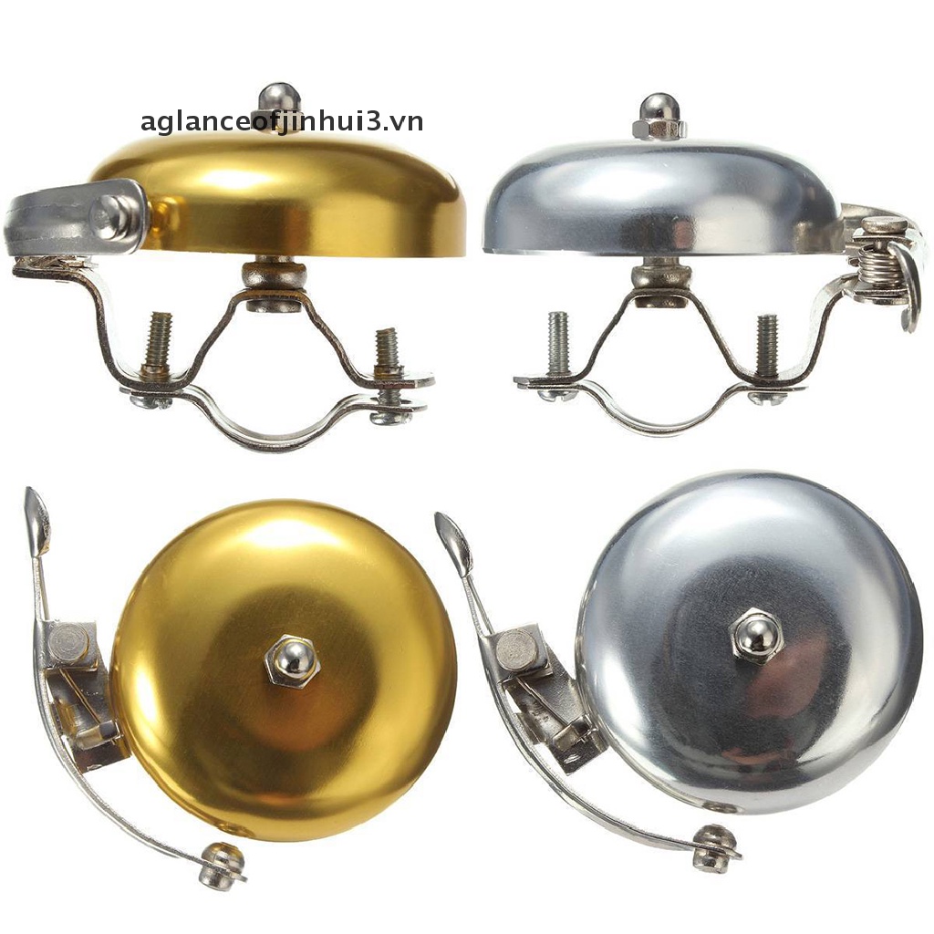 * * Afhvn * * Chuông Cảm Ứng Âm Thanh Một Chạm Cổ Điển Gắn Tay Lái Xe Đạp Mới