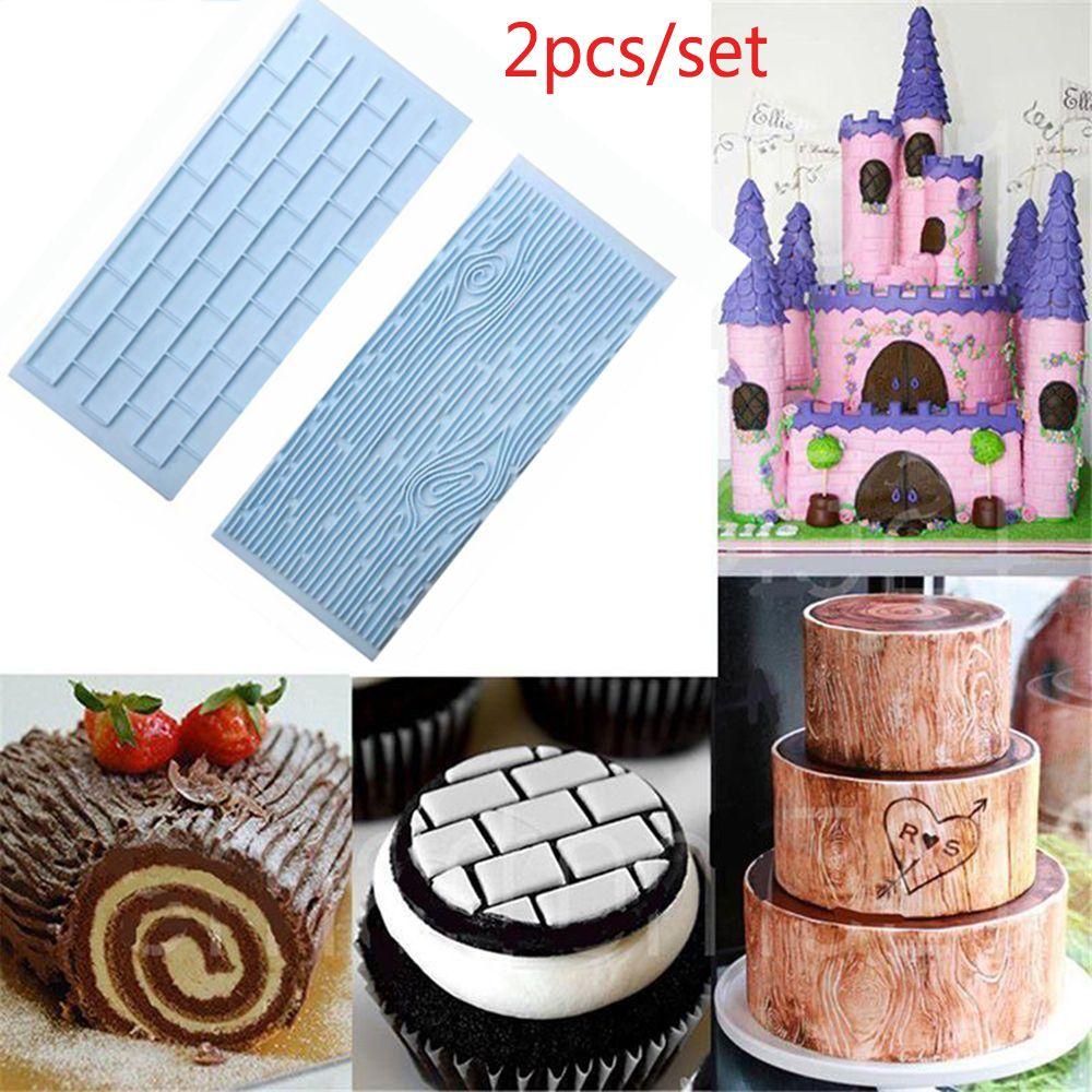 AUGUSTINA Khuôn Silicone Làm Bánh Tráng Miệng Hình Vỏ Cây