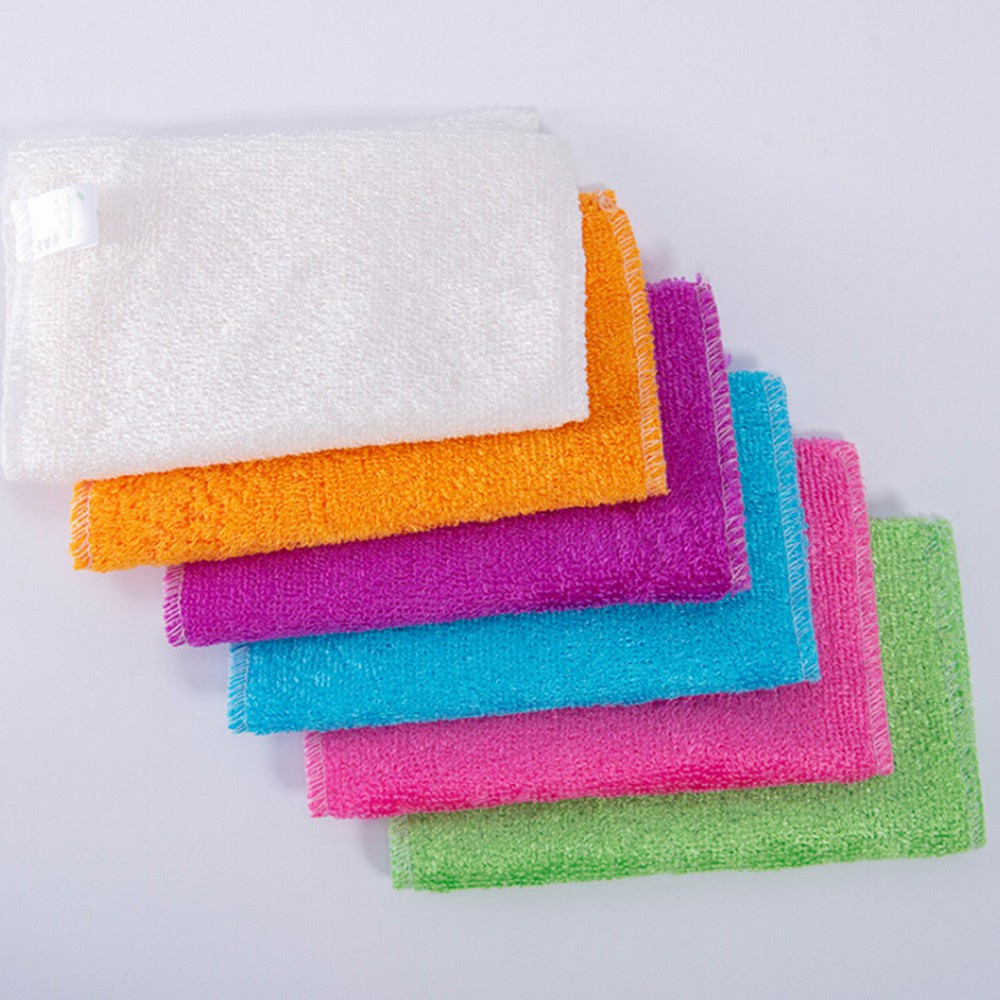 FUTURE 1/5PCS Magic Scouring Pad Household Washing Towel Cleaning Rags Kitchen &amp; Dinning Bamboo Fiber Anti-grease Home &amp; Living Dish Cloth