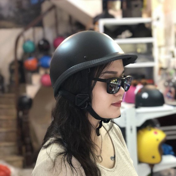 Mũ bảo hiểm 1/2 đầu đua ngựa nhẹ nhàng, mũ nửa đầu thời trang trong phố