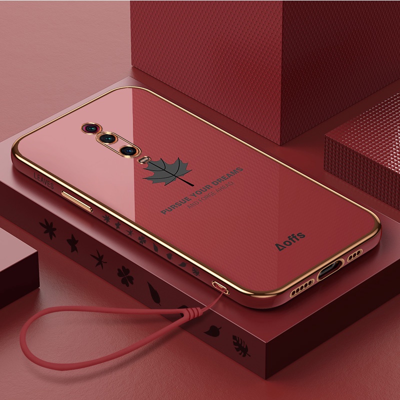 Ốp Điện Thoại TPU Mềm Họa Tiết Lá Phong Cho Redmi K40 K40 Pro/K30/K30 Pro/K20/K20 Pro