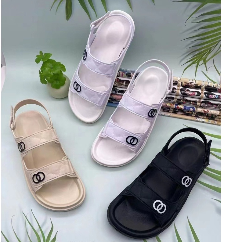 DÉP SANDAL CAO SU MỀM DẺO QUAI DÁN HỌC SINH ( ĐẶT TĂNG LÊN 1 SIZE Ạ )
