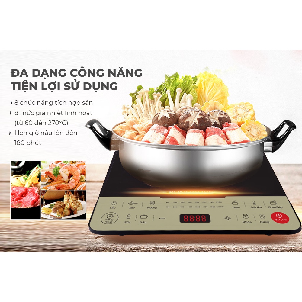 Bếp từ đơn cảm ứng SUNHOUSE SHD6869 - Bảo hành chính hãng 12 tháng