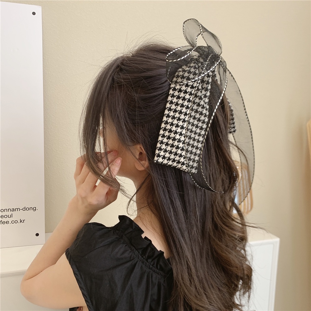 Kẹp Tóc Hình Nơ Ren Bằng Hợp Kim Thời Trang Hàn Quốc Cho Nữ