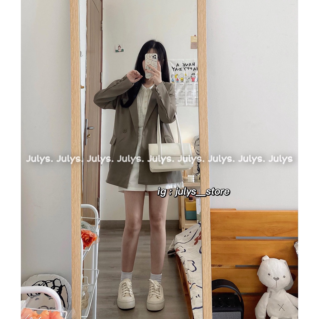 Áo blazer 2 lớp đệm vai form RỘNG (ảnh thật kèm video) | BigBuy360 - bigbuy360.vn