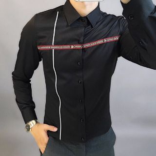 ÁO SƠ MI TRẮNG VÀ ĐEN AUTO SOÁI CA CTA01
