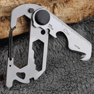Khóa carabiner đa chức năng chất liệu thép không gỉ dùng trong leo núi