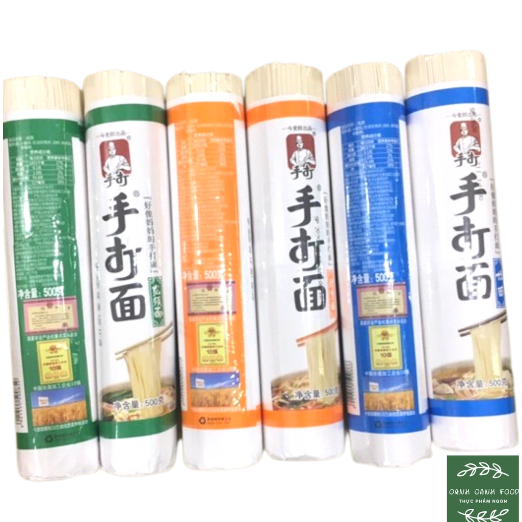 Mì sợi Jinmailang sợi tròn/sợi dẹt 500g/bó