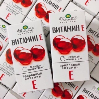 Chính Hãng – Vitamin E đỏ Nga 270mg