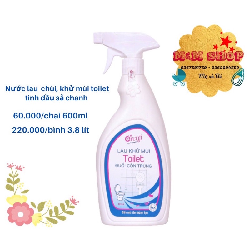 Nước lau khử mùi toilet Orenji 700ml