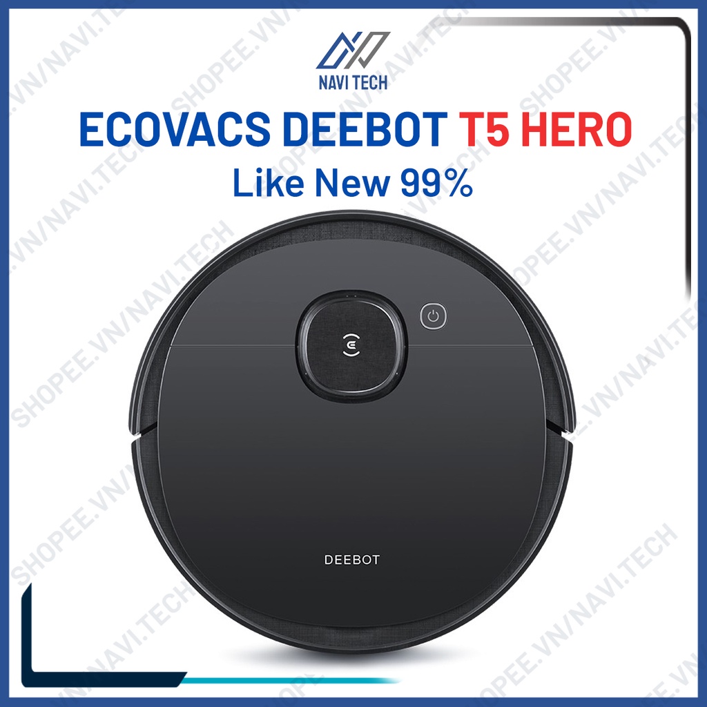 [Mã ELHA10 giảm 6% đơn 5TR] Robot Hút Bụi Lau Nhà Ecovacs Deebot T5 Hero T5 Power DX96 Robot Hút Bụi Thông Minh