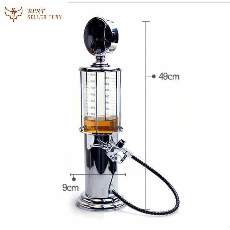 Tháp đựng nước trà hoặc rượu bia quý tộc hình cây xăng 2019