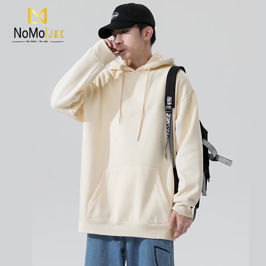 Áo Hoodie nam nữ unisex - Áo sweater có mũ NoMoLux mã HT51 chất nỉ bông cao cấp form basic phong cách Hàn Quốc trẻ trung