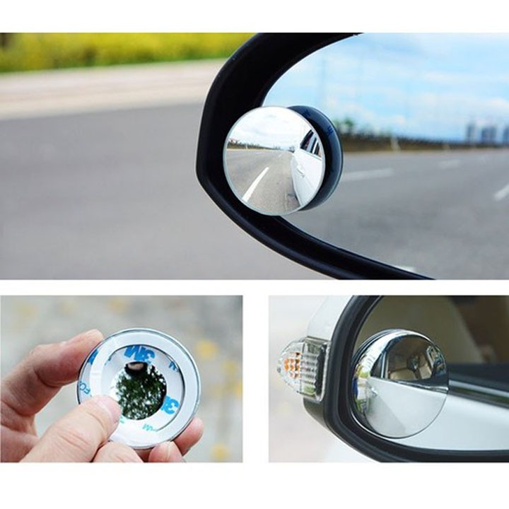 Bộ 2 Gương cầu lồi kính hậu xoay 360 - Bình An Auto