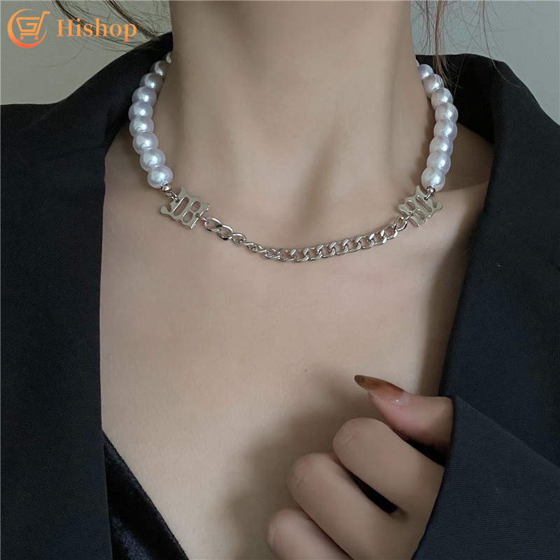 Vòng cổ choker phối ngọc trai sang trọng dành cho nữ