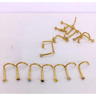 khuyên xỏ mũi cơ bản/ khuyên mũi chữ L