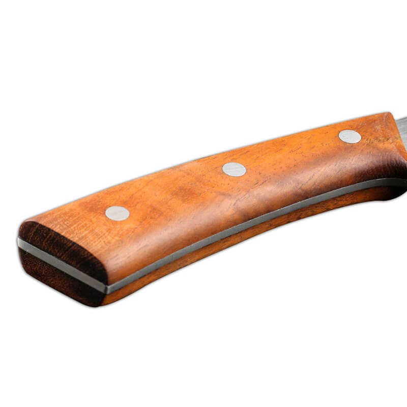 Dao bếp thái lọc,chặt gà không rỉ cao cấp, dao bầu mặt dao dập chìm hoa văn-TOPCOMSHOP hàng chính hãng-B6DT132