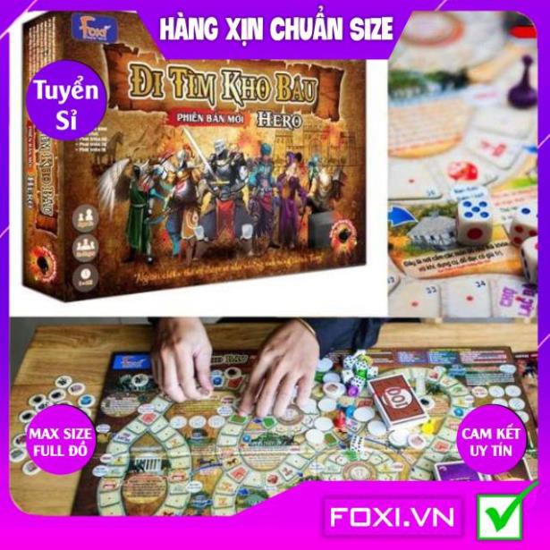 Board game-Đi tìm kho báu Phiên Bản HERO Foxi-Đồ chơi trẻ em phát triển AQ-EQ-IQ-Rèn khả năng giao tiếp-tư duy sáng tạo