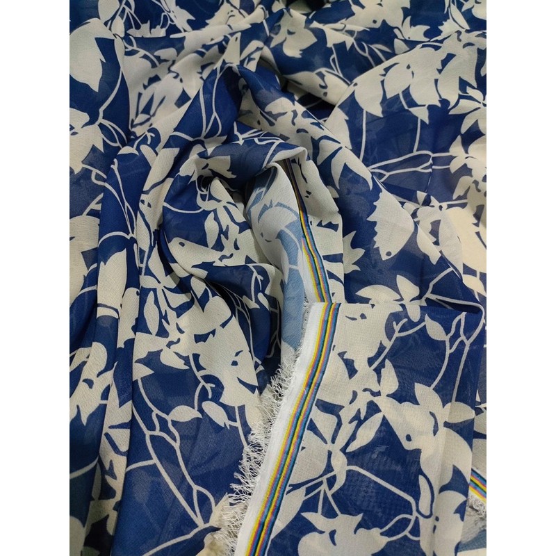 VẢI VOAN TƠ HÀNG DÀY DẶN