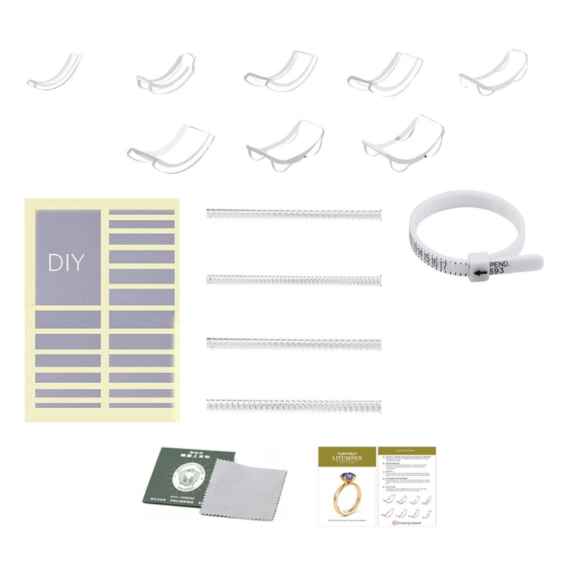 San * Dụng Cụ Làm Săn Chắc Vòng Nhẫn Bằng Silicone Trong Suốt Dạng Xoắn Ốc