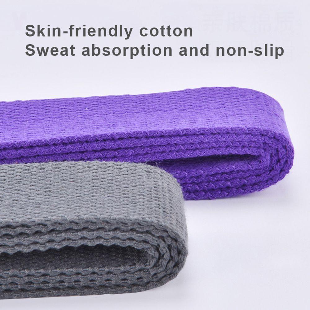 QUINTON Portable Shoulder Strap Multi-purpose D-Ring Buckle Belts Yoga Stretch Strap Sports Rope Convenience Fitness Equipment Durable Fitness Strap Gym Room Elastic Belt/Multicolor