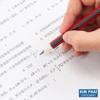 Combo 12 c Bút chì gỗ sọc đỏ 2b - hb