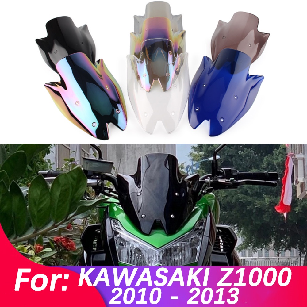 Kính Chắn Gió Bằng Nhựa ABS Cho Xe Mô Tô Kawasaki Ninja Z1000 Z 1000 2010 2011 2012 2013