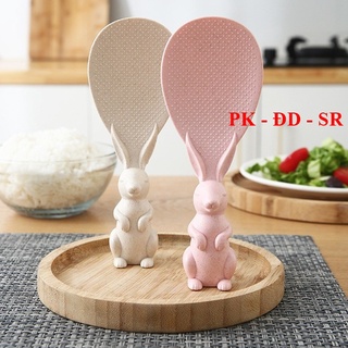 4 Cái Vá Xới Cơm Lúa Mạch Hình Thỏ - Siêu Rẻ