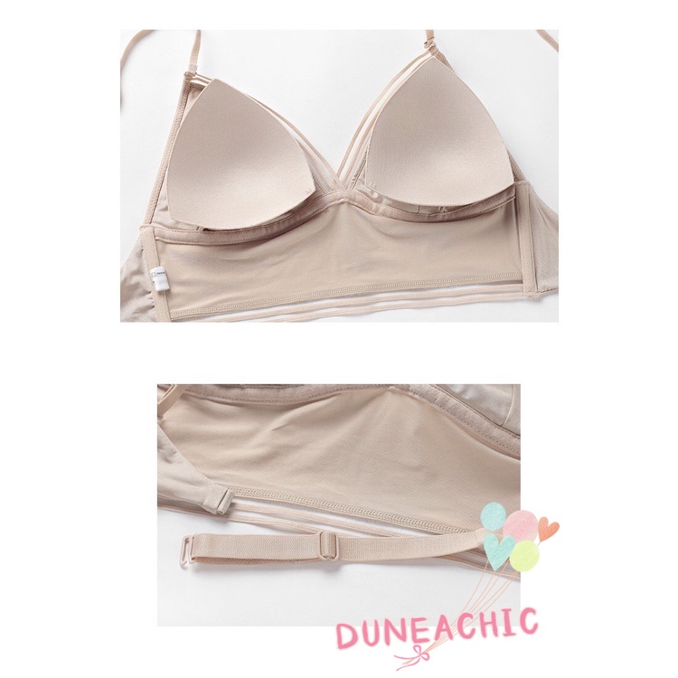 Set đồ DUNEA gồm áo lót cổ chữ U và quần lót thời trang gợi cảm cho nữ