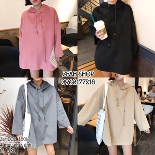 [ZeHD02] Hoodie oversize nhiều màu 