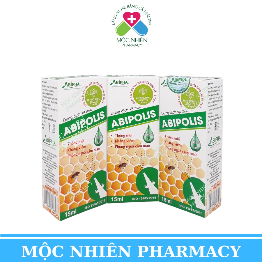 Xịt Mũi, Xịt Mũi Abipolis, Thông Mũi, Phòng Ngừa Cảm Cúm, Mộc Nhiên Pharmacy