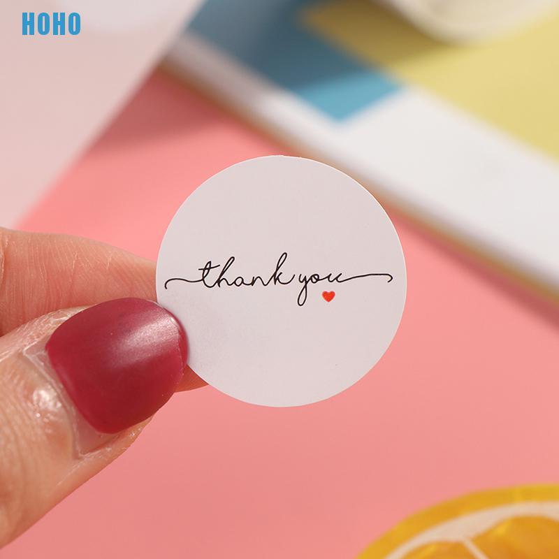 Bộ 500 cái nhãn dán in chữ Thank you for your order trang trí tiện dụng