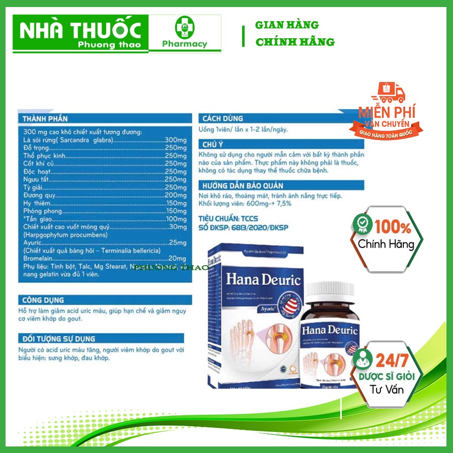 HANA DEURIC VIÊN GOUT