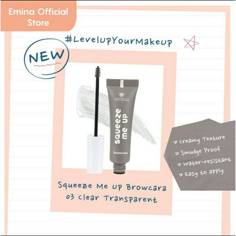 (hàng Mới Về) Mascara Trang Điểm Lông Mày Emina Tiện Dụng