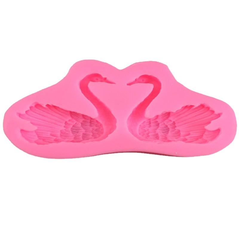 Khuôn Silicone Tạo Hình Thiên Nga Trang Trí Bánh