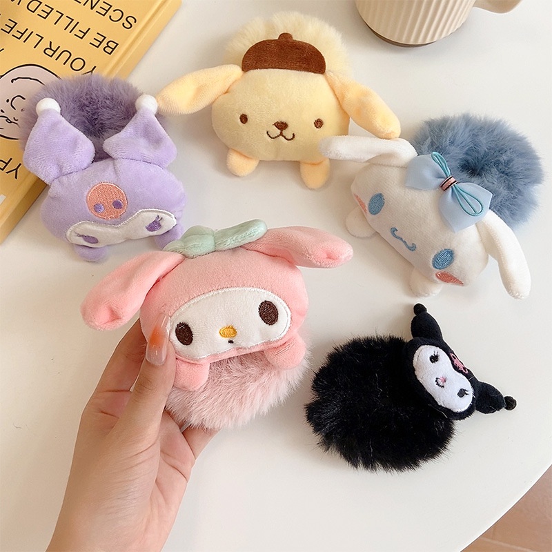 Dây Cột Tóc Lông Nhung Hình Búp Bê Yugui Nhỏ Nhắn Xinh Xắn Thời Trang Thu Đông Hàn Quốc