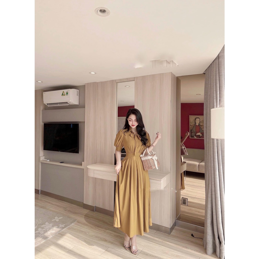 Váy xếp li chất siêu đẹp 4 màu