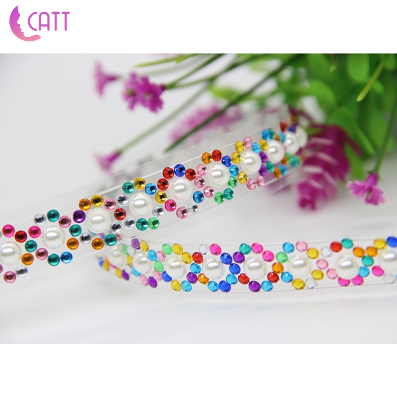 2 Cuộn 2 Cuộn Băng Keo Dán Hạt Cườm Acrylic Dùng Trang Trí DIY