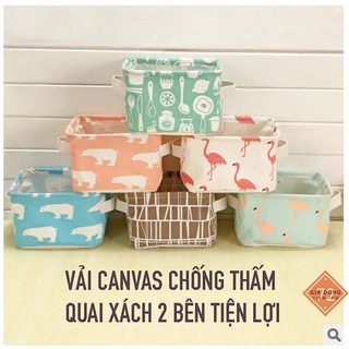 Giỏ Vải Đựng Đồ Cá Nhân ,Quần Áo, Văn Phòng Xinh Xắn, Đa Năng (GIO-20x15x13)