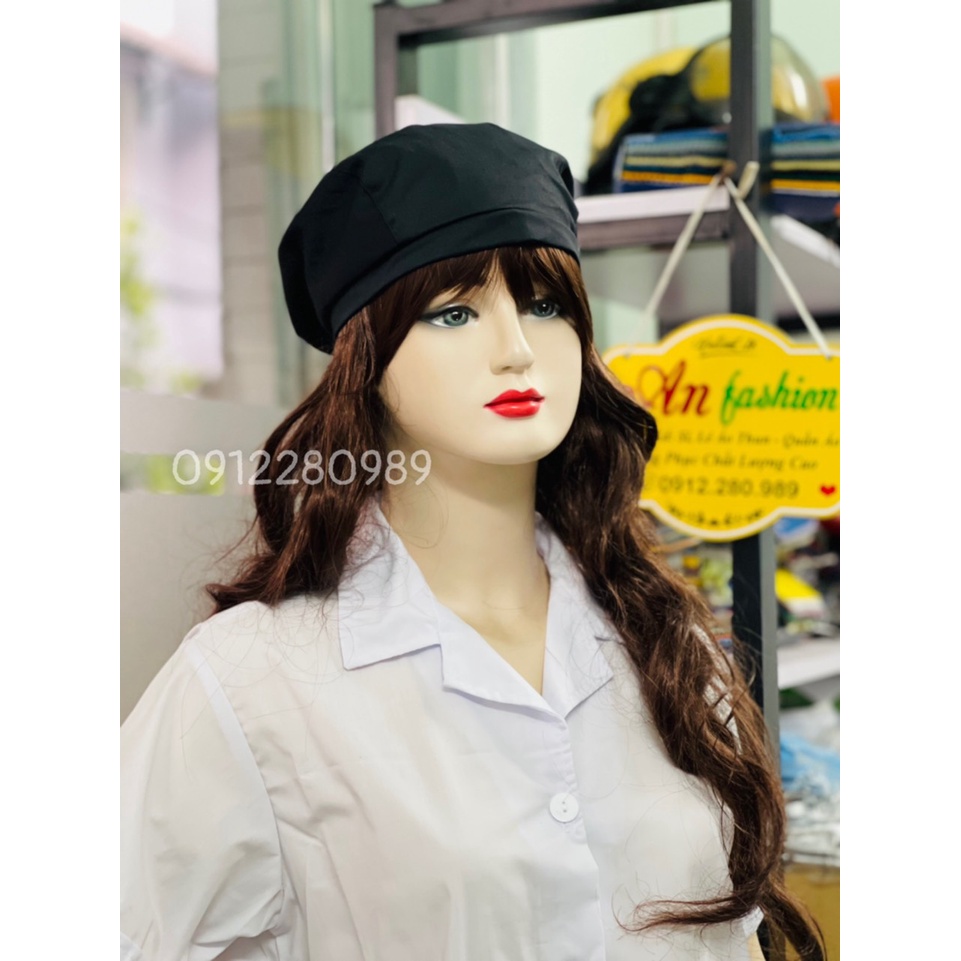 Mũ Beret, Nón Phục Vụ Thời Trang cho Nam Nữ dùng trong Nhà Hàng, Bếp, Quán Cafe