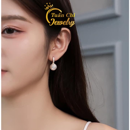 [ Khuyên Đẹp Mới Về] Bông Tai Nữ Đính Ngọc Cách Điệu- Thanh Lịch Theo Phong Cách Hàn Quốc