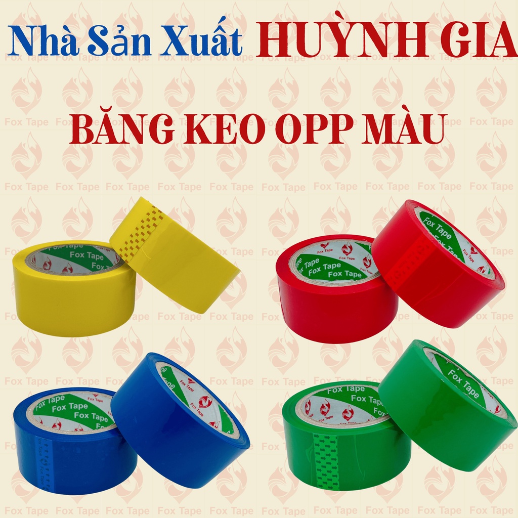 Băng Keo OPP Đủ Màu Đóng Gói Hàng Hóa