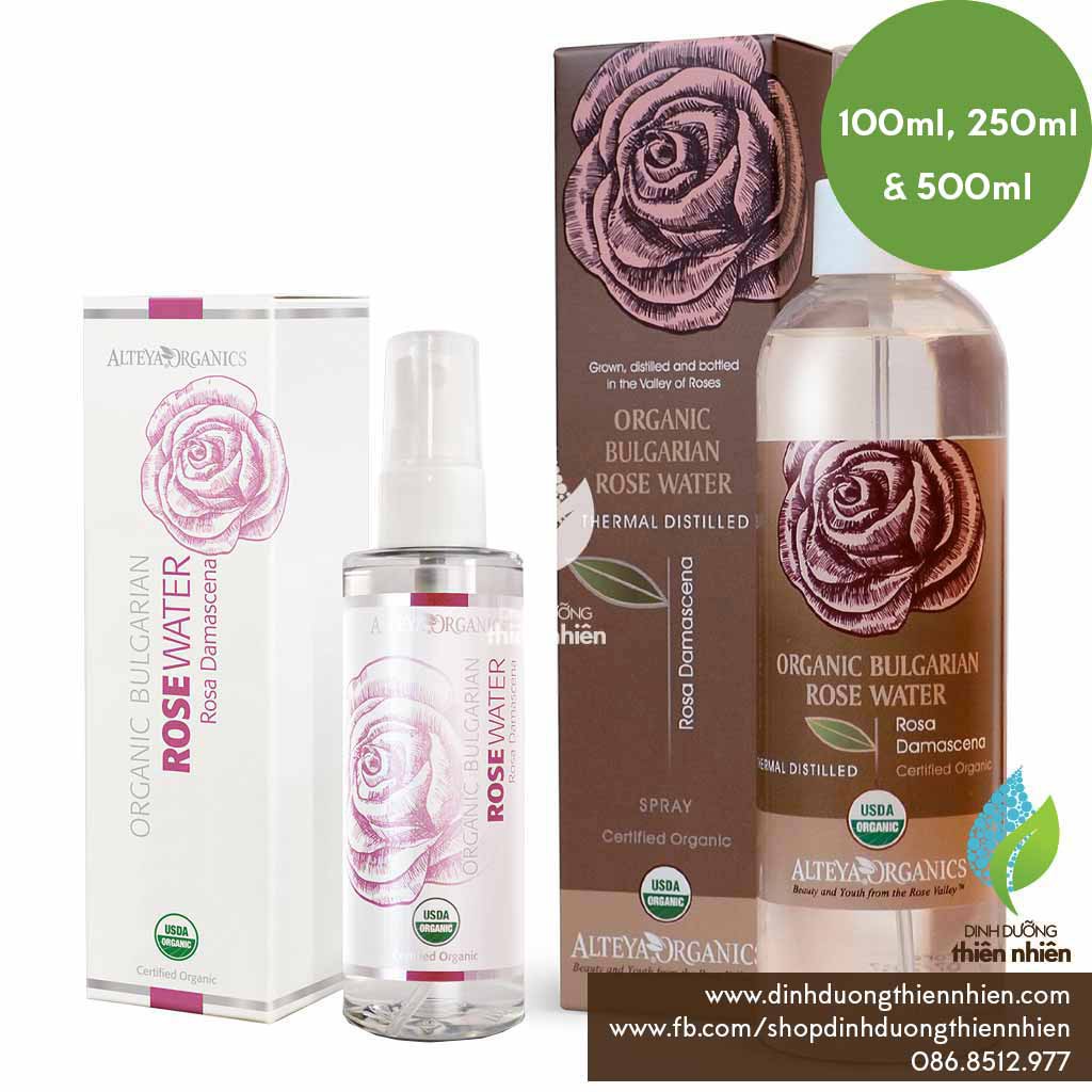 Nước Hoa Hồng Đỏ Hữu Cơ Alteya Organics Rose Water