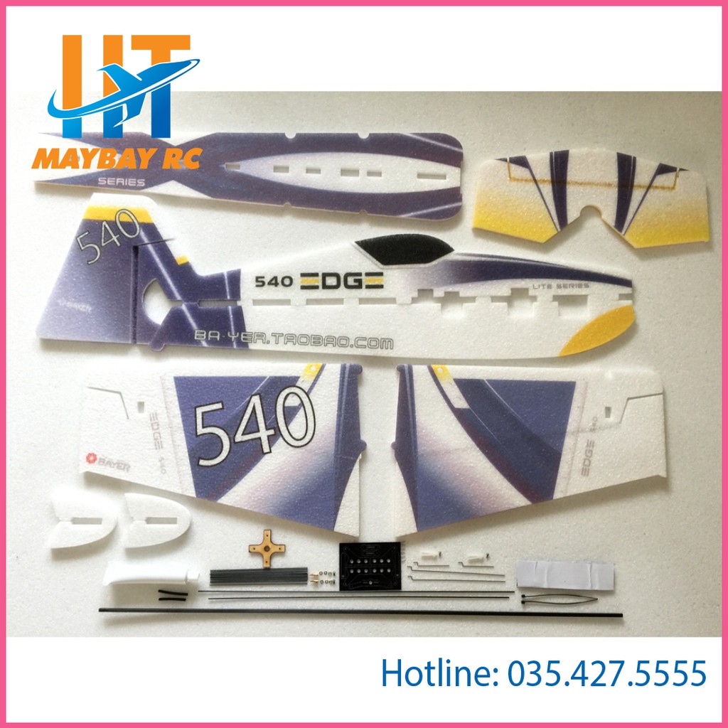 KIT Máy bay điều khiển 3D EDGE540 EPP sải cánh 800mm xốp 9mm