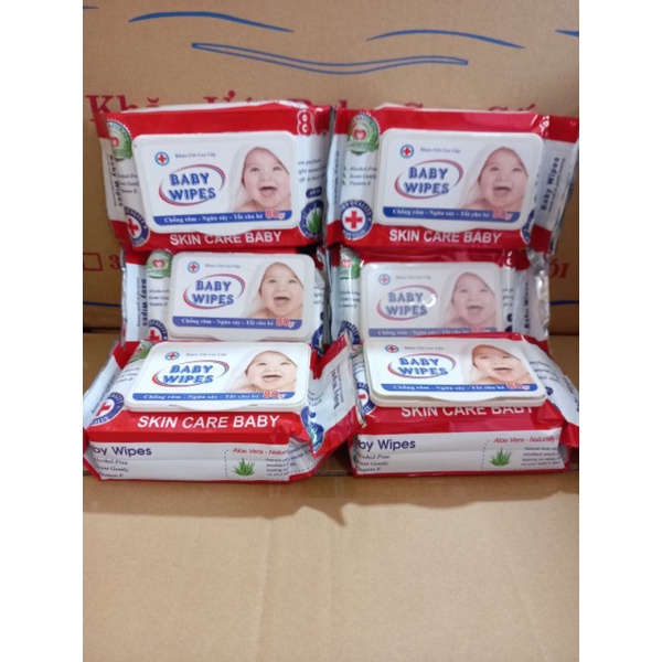 Giao Hỏa Tốc  Khăn Ướt Baby Wipes 80gr